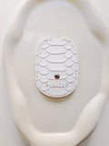 White and silver croco